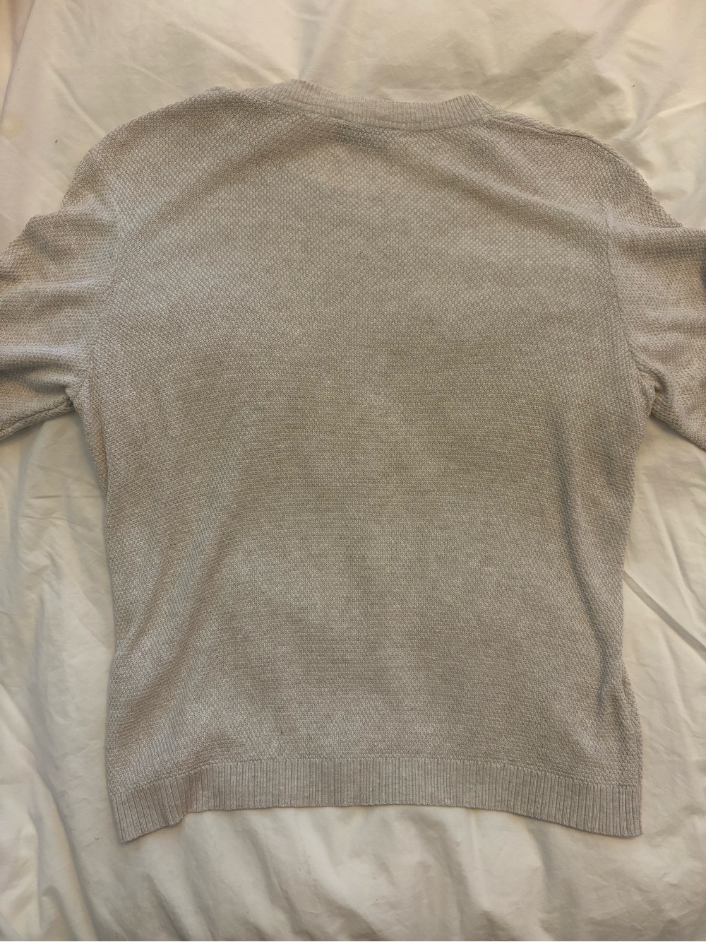 KOTN Women's Light Cream Crewneck Short-Sleeve Sweater - Picture 4 of 6